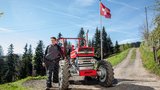 Der Massey Ferguson 135 ist der Traumtraktor von Christian Eggimann aus Rüderswil BE. (Bild: «die grüne» / Pia Neuenschwander)