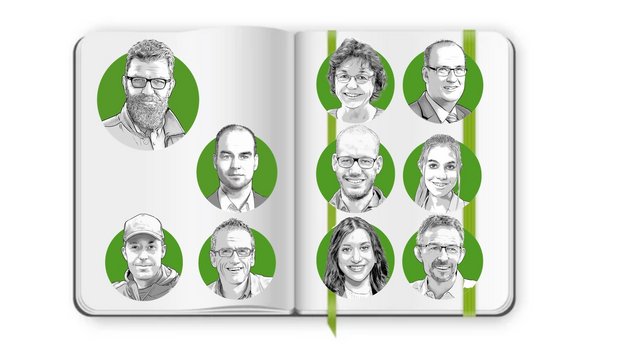 10 Akteure der Schweizer Landwirtschaft diskutieren 10 Vorschläge für eine konstruktive Agrarpolitik. (Illustration: «die grüne» / Bruno Muff)