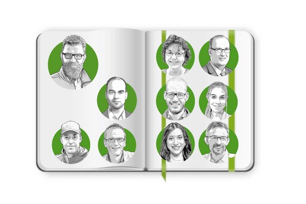 10 Akteure der Schweizer Landwirtschaft diskutieren 10 Vorschläge für eine konstruktive Agrarpolitik. (Illustration: «die grüne» / Bruno Muff)