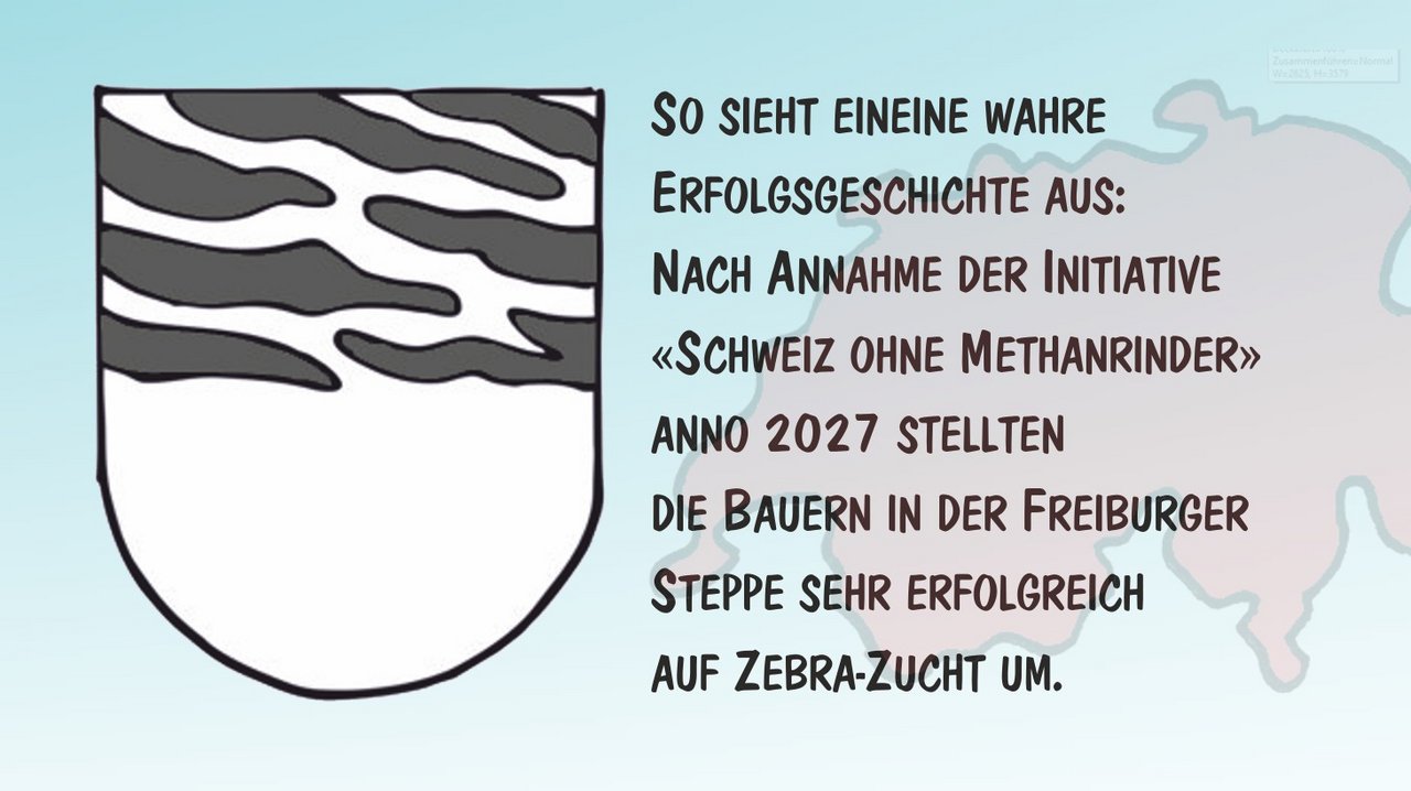 Freiburger Zebras. Cartoon von Marco Ratschiller/Karma