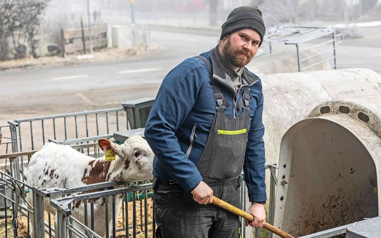 In der Tierhaltung sieht Hannes Kunz eine Zukunft für den Betrieb in Ersigen.