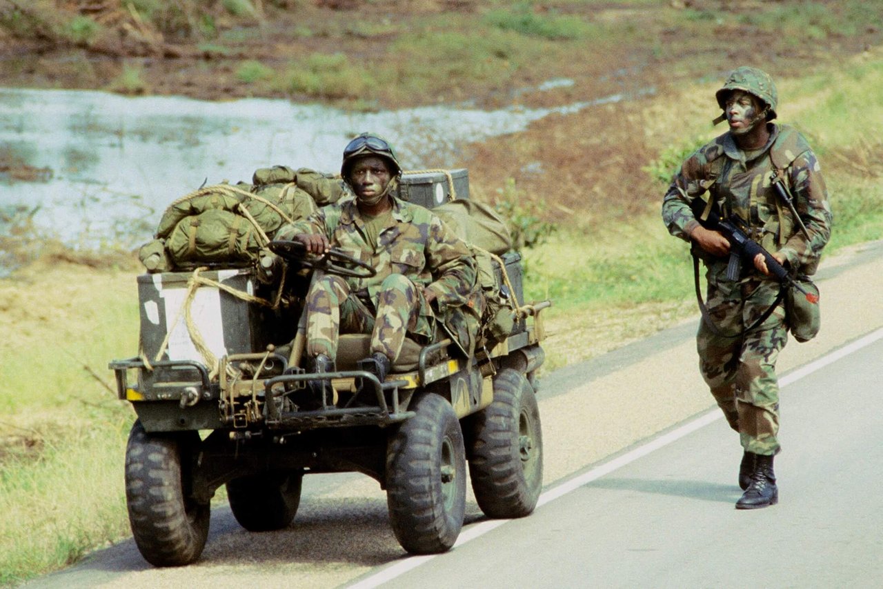 Ein M274 Mechanical Mule der US-Army (1984), der Vorgänger der heutigen Quads.