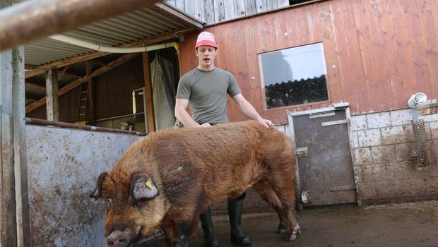 „Ich wusste sofort, das ist genau die Herausforderung, die ich suche“: Jungbauer Florian Oeler. (Bilder Eveline Dudda)