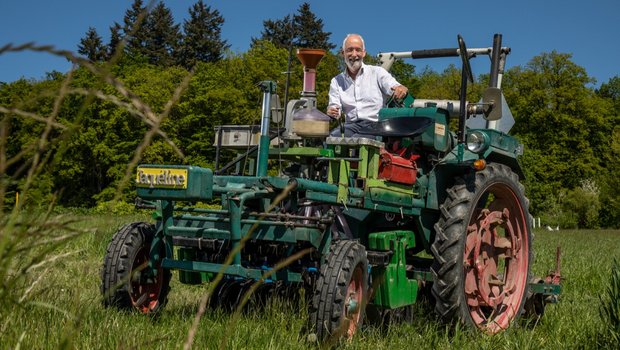 Der TraumTraktor von Hans Ramseier ist der Schneider Sätraktor. Bild: die grüne/Pia Neuenschwander