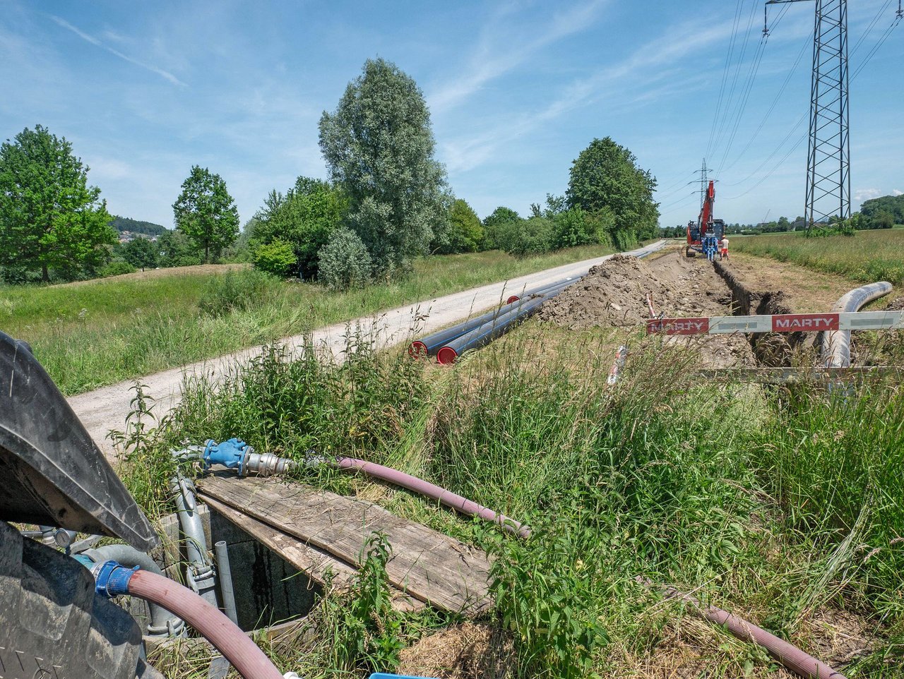 Statt aus dem Furtbach kommt das Wasser künftig aus der Limmat. Bild: David Eppenberger