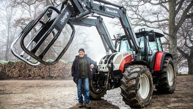  Der Steyr ist der TraumTraktor von Peter Geiser, Lüsslingen Bild: Pia Neuenschwander