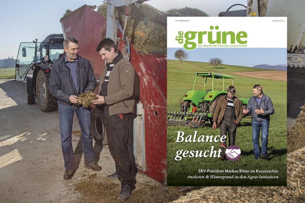 Das Mai Heft von «die grüne» behandelt unter anderem das Thema Humusgehalt auf Ackerflächen.. (Bild DG)
