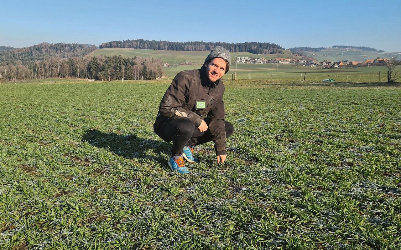 Manuel Engel setzt in seinem Lohnunternehmen Smart-Farming-Technologie ein und düngt die Kulturen mit Ausbringkarten. 