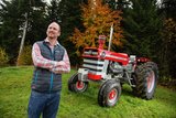 Massey Ferguson MF 1150, der TraumTraktor von David Siegenthaler aus Bowil BE. Bild: Pia Neuenschwander 