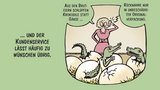 Der Karikaturist Marco Ratschiller / Karma zeigt Alternativen zu den Landwirtschaftsmessen, die sich niemand wünschen würde. 