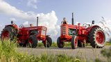 Die Traktoren Volvo BM 470 (rechts) und Volvo BM T810 (links) hat Hanspeter Seewer aus Schötz LU aufwändig restauriert. (Bild: «die grüne» / Gian Vaitl)