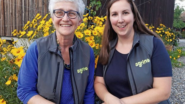 Vroni und Marcia Pet Vroni und Marcia Peterhans von der Betriebsgemeinschaft Agrino engagieren sich für ihren Berufsstand: Vroni Peterhans empfängt seit über 20 Jahren Klassen auf dem Hof, Marcia Peterhans ist seit 2019 Referentin bei Agro-Image.