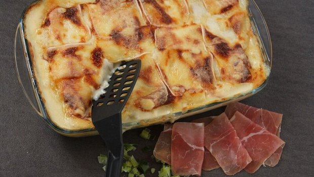 Lasagne nach Art der Walliser Cholera Über den Ursprung der Walliser Spezialität können nur Vermutungen angestellt werden. Hauptsache ist jedoch, dass sie schmeckt. (Bild Andrea Wyss)