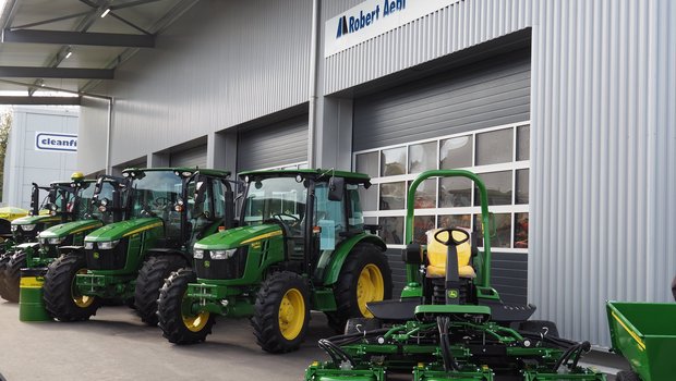 Die Landmaschinen von John Deere prägen das Angebot der Robert Aebi AG. (Bilder Christian Weber