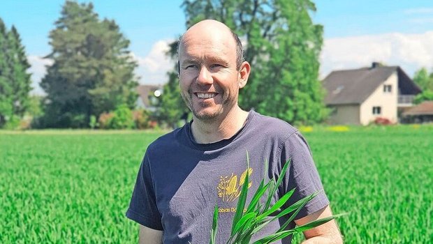 Tobias Daepp arbeite Tobias Daepp arbeitet auf dem elterlichen gemischten Betrieb mit. Sein Vater sei auch sehr motiviert für die teilflächenspezifische Düngung.