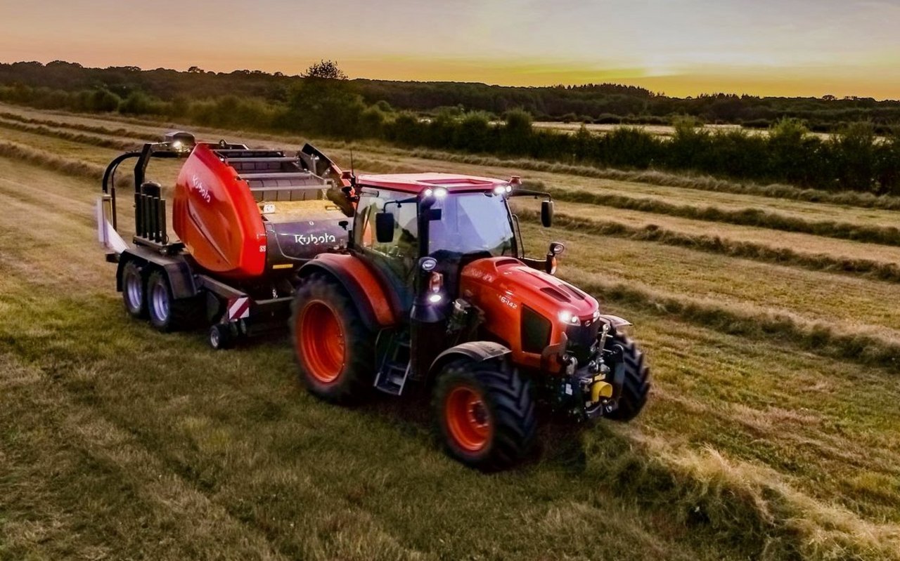 Der Kubota M6002 Traktor.