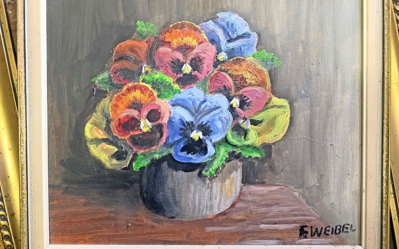 Ein Bild, das Ueli Springs Grossvater Fritz Weibel gemalt hat. Er wäre lieber Künstler als Bauer geworden.