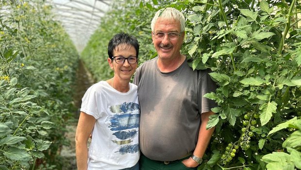 Seit 36 Jahren sind Monika und Peter Kistler-Hinder ein Paar und managen gemeinsam den Gemüsebaubetrieb.