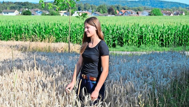 Die Zukunft fest im Blick. Die frisch gebackene Landwirtin Melanie Ackermann hat ein konkretes Ziel vor Augen. Sie will später einmal mit dem Partner zusammen einen Betrieb übernehmen.