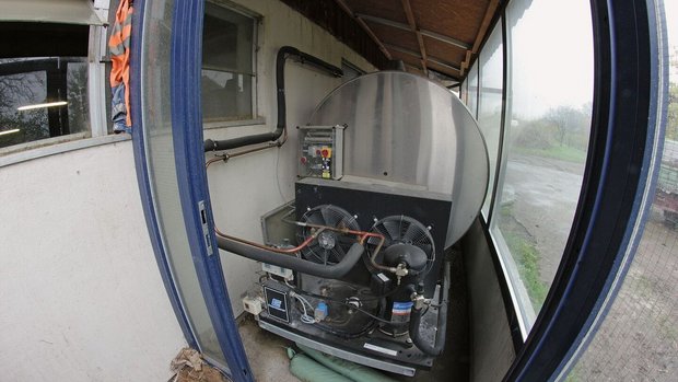 Energieeffizienz Bauernhof Technische Einrichtung zur Wärmerückgewinnung.