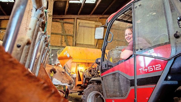 Doris Häfliger aus d Doris Häfliger aus dem Kanton Luzern ist eine von wenigen: In der Schweiz leiten nur gut 7,3 Prozent Frauen einen Landwirtschaftsbetrieb.