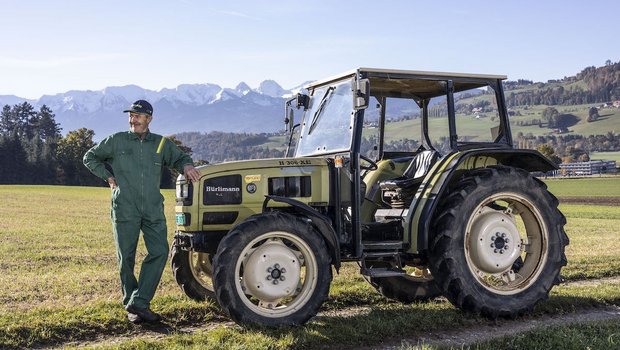 Der Hürlimann H-306 DT ist Manfred Rothenbühlers Traumtraktor. (Bild: «die grüne» / Pia Neuenschwander)