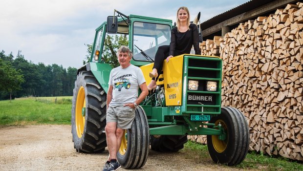  Der Bührer 6105 ist der TraumTraktor von Céline und Hans-Rudolf Willome. Bild: Pia Neuenschwander