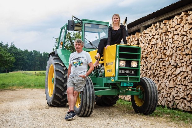 TraumTraktor: Bührer 6105 von Céline und Hans-Rudolf Willome in Biel BE Der Bührer 6105 ist der TraumTraktor von Céline und Hans-Rudolf Willome. Bild: Pia Neuenschwander