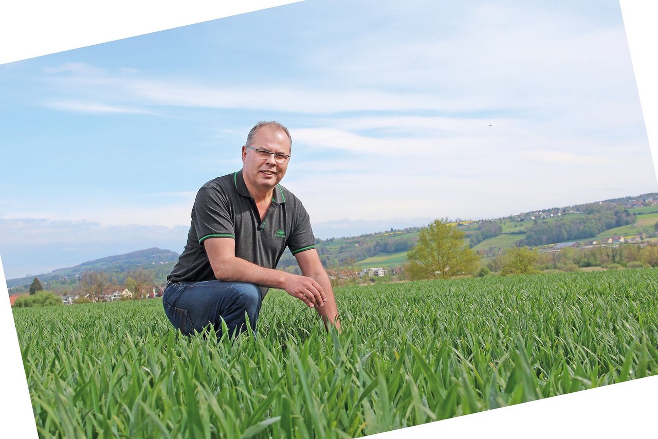 Agroline-Pflanzenbauberater Thomas Kim. Bild: Sebastian Hagenbuch