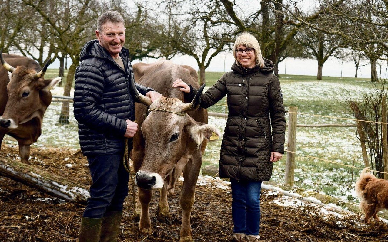 Sepp Sennhauser ist Co-Präsident von Bio Ostschweiz und St. Galler Mitte-Kantonsrat. Für Ehefrau Erika ist es kein Problem, dass ihr Mann so exponiert ist. «Ich bekomme ja nicht alles mit», meint sie augenzwinkernd.