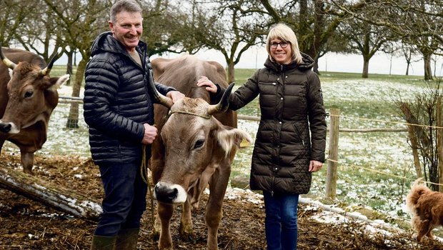 Sepp Sennhauser ist Co-Präsident von Bio Ostschweiz und St. Galler Mitte-Kantonsrat. Für Ehefrau Erika ist es kein Problem, dass ihr Mann so exponiert ist. «Ich bekomme ja nicht alles mit», meint sie augenzwinkernd.