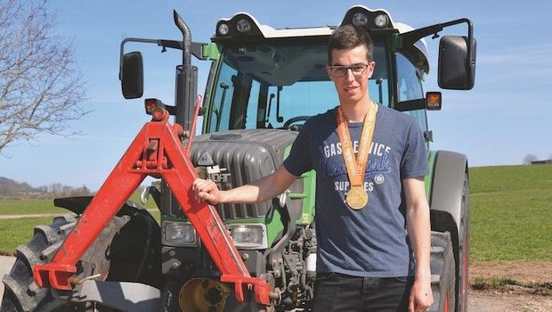 Swiss-Skills-Sieger Sandro Weber ist der beste Landmaschinenmechaniker im Land. Bild: Beat Schmid