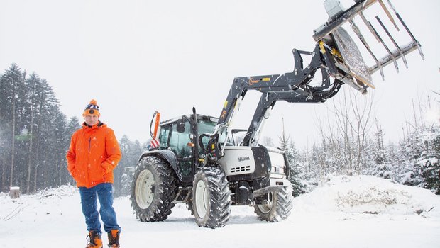 Der Valtra Mezzo 6800 von Christoph Läubli aus Ammerswil AG. Bild: Pia Neuenschwander