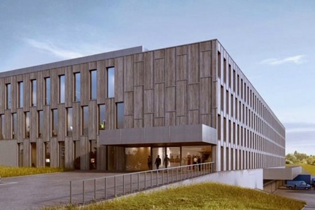 Agroscope, das Schweizer Kompetenzzentrum für Landwirtschafts-Forschung (Zahlen & Fakten) Agroscope wird 2026 einen neuen Campus in Posieux FR eröffnen. (Bild/Visualisierung: Agroscope)