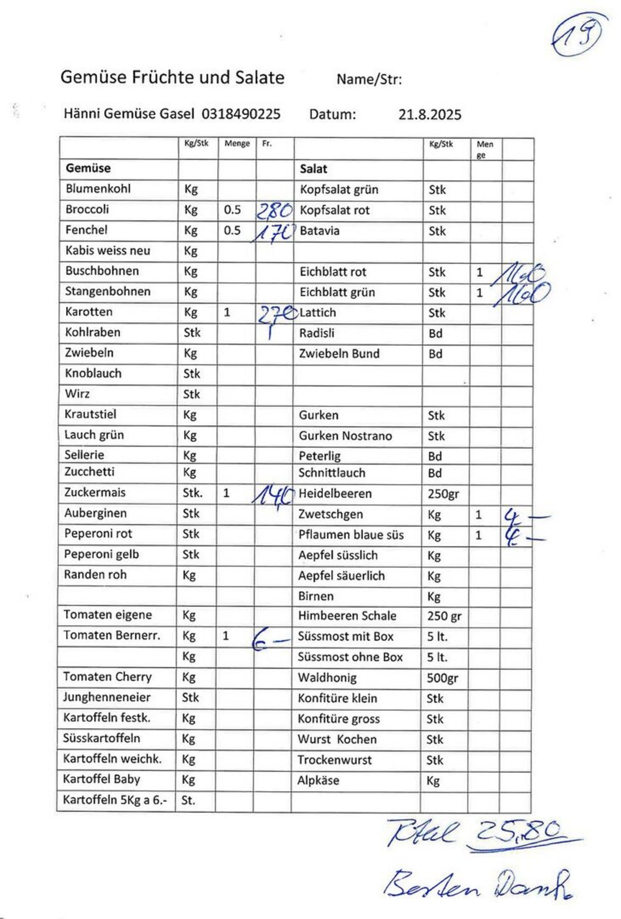So einfach wie bestechend – das Bestellformular wird später gleichzeitig zur Rechnung. 