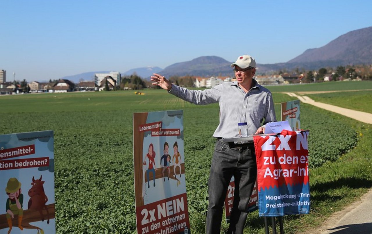 Landwirt Markus Dietschi vom Chappelihof. (Bild Jonas Ingold/lid)