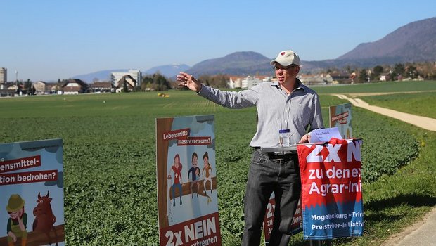 Landwirt Markus Dietschi vom Chappelihof. (Bild Jonas Ingold/lid)