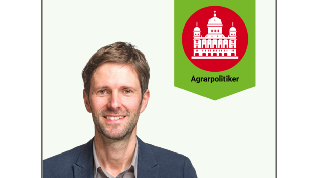 Porträt von Nationalrat Kilian Baumann.