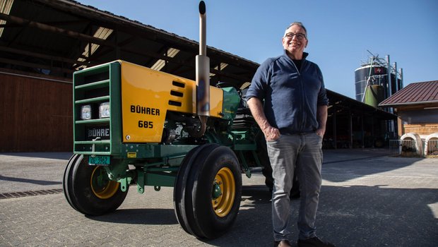 Bührer 685, der TraumTraktor von Martin Zimmermann aus Cham ZG. Bild: Pia Neuenschwander