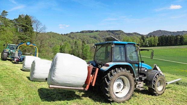 Mit Siloballen muss man sorgfältig umgehen, damit die Futterqualität bis auf den Futtertisch gebracht werden kann. Anhand der Tierleistung zeigt sich der Erfolg der Futterproduktion.