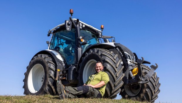 Der Valtra N 174 Direct ist der TraumTraktor von Serge Duperrex aus Knonau ZH. (Bild: «die grüne» / Gian Vaitl)