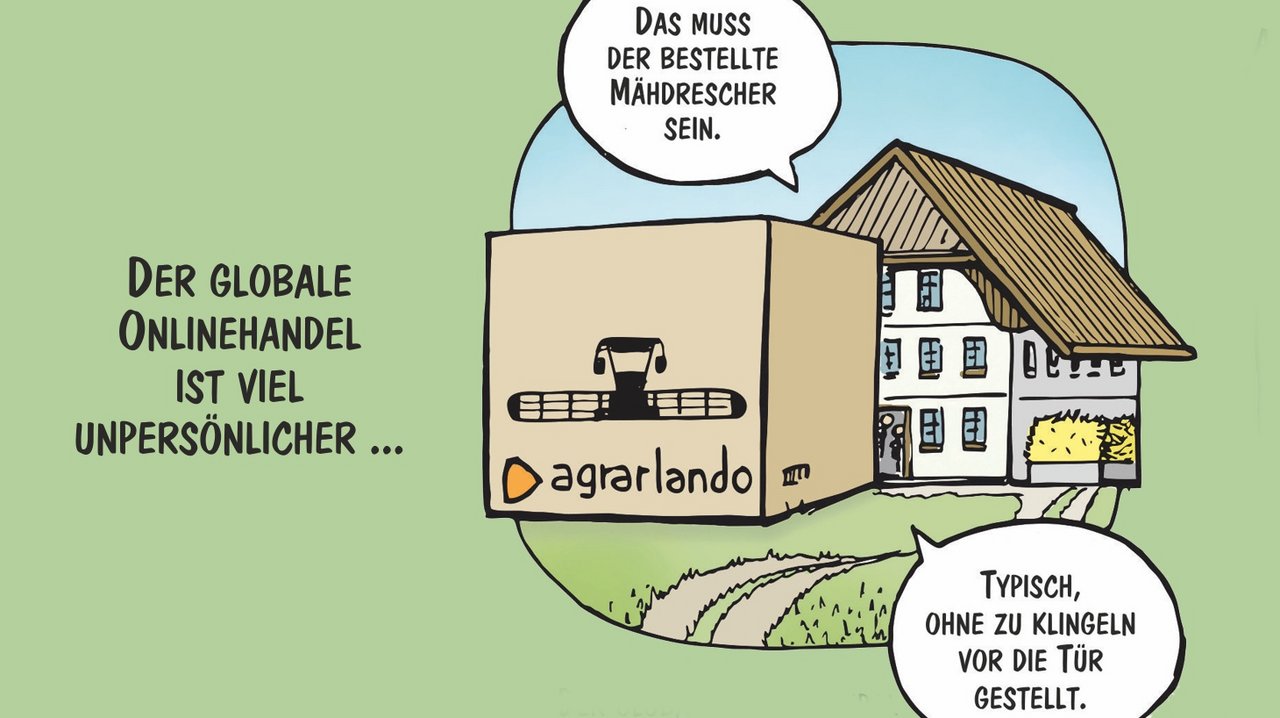 Der Karikaturist Marco Ratschiller / Karma zeigt Alternativen zu den Landwirtschaftsmessen, die sich niemand wünschen würde.