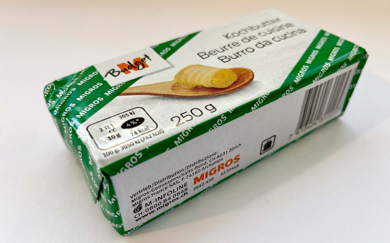 250-Gramm Mödeli Migros-Budget Kochbutter.