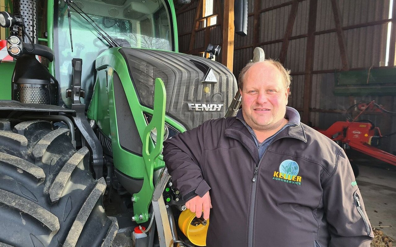Heinz Keller setzt auf moderne Technologien wie Spurführung, Reifendruckregelung oder Isobus. Die Datennutzung steht noch nicht im Vordergrund.