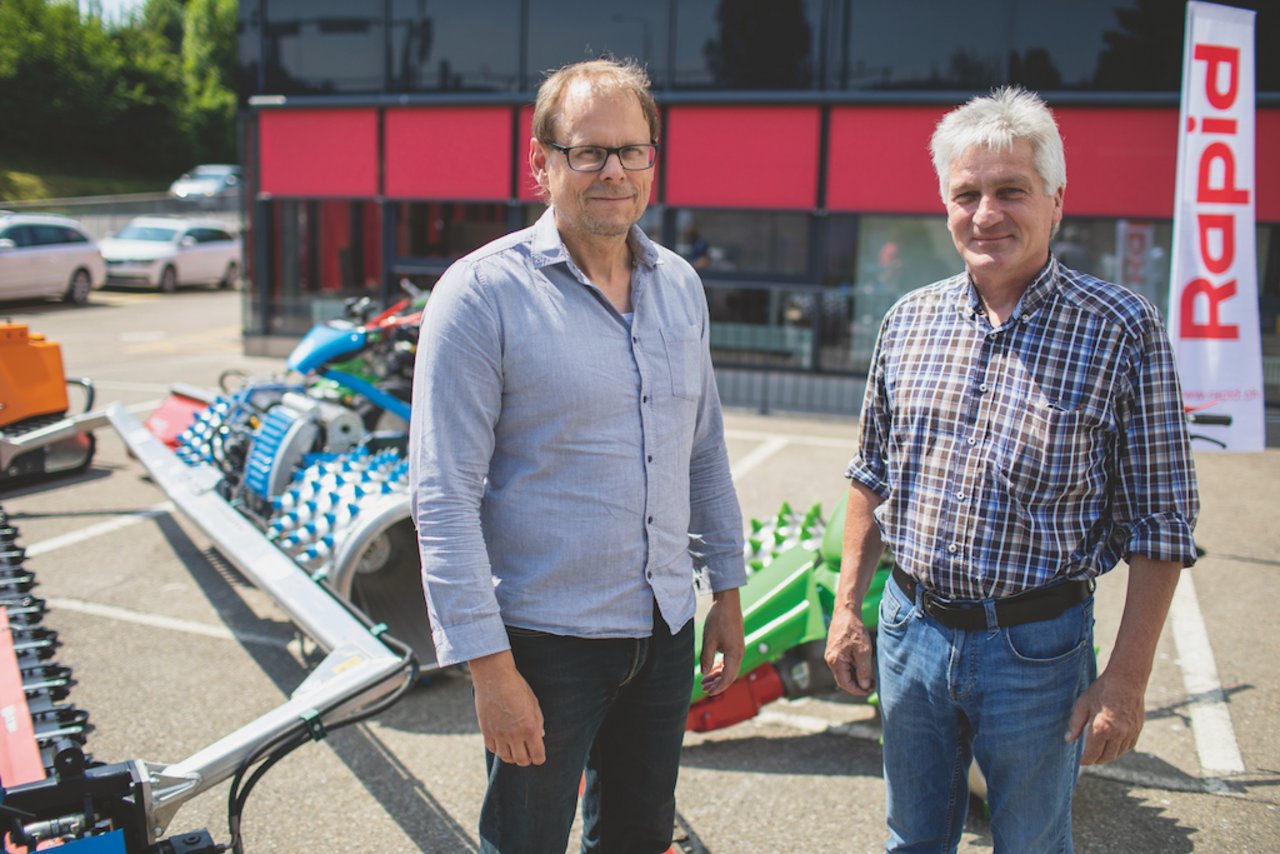 Rolf Schaffner, links und Martin Brielmaier vereinen Rapid und Brielmaier unter dem Dach der Rapid-Gruppe. Bild: Gian Vaitl