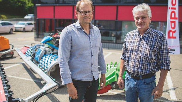 Rolf Schaffner, links und Martin Brielmaier vereinen Rapid und Brielmaier unter dem Dach der Rapid-Gruppe. Bild: Gian Vaitl