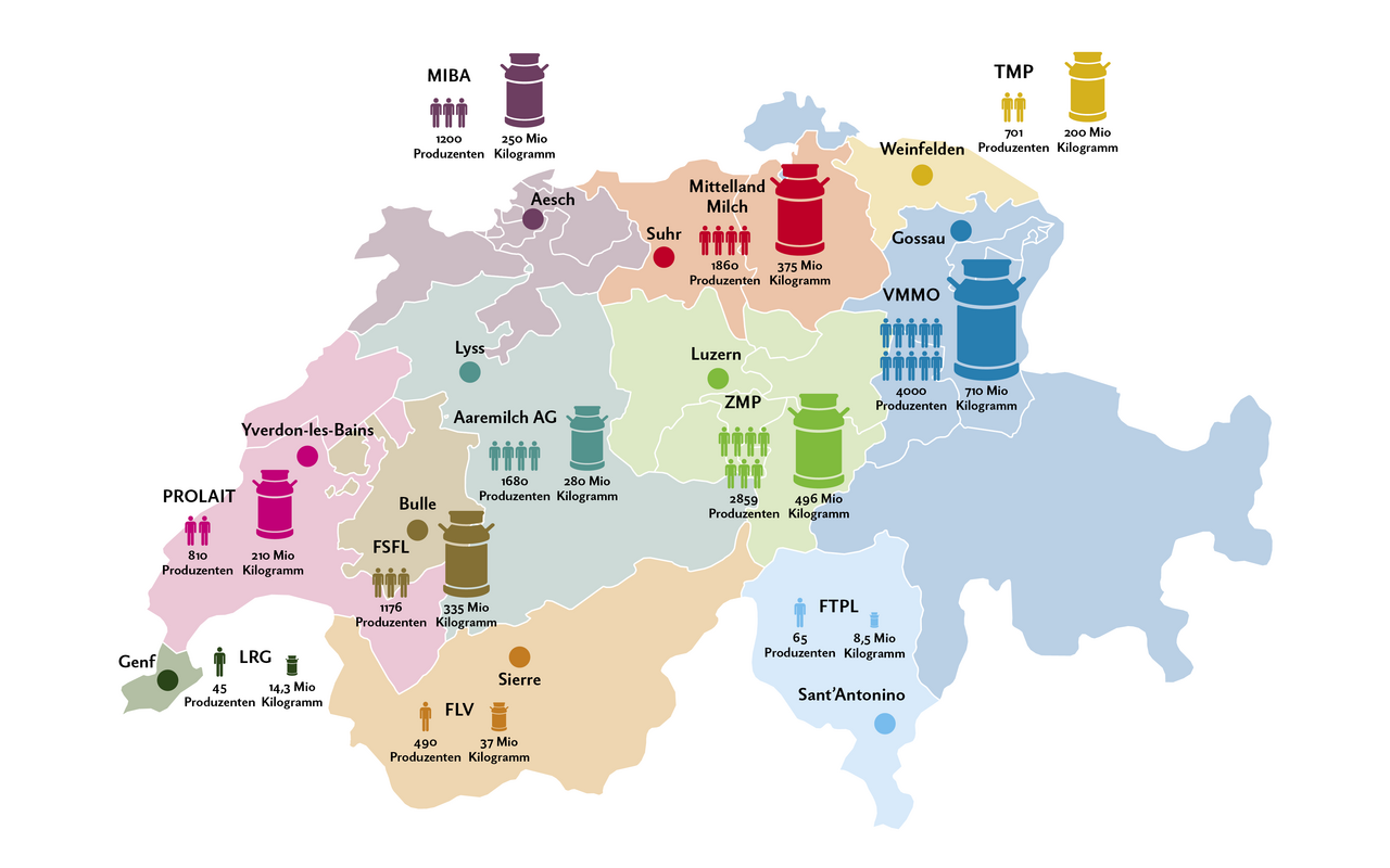 Infografik der 11 regionalen Mitglieds-Organisationen der SMP.