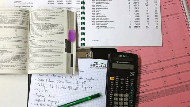 Wer sich im Winter um die wichtigen Büroarbeiten kümmert, hat im Sommer den Kopf frei für die Feldarbeiten.Bild: zVg