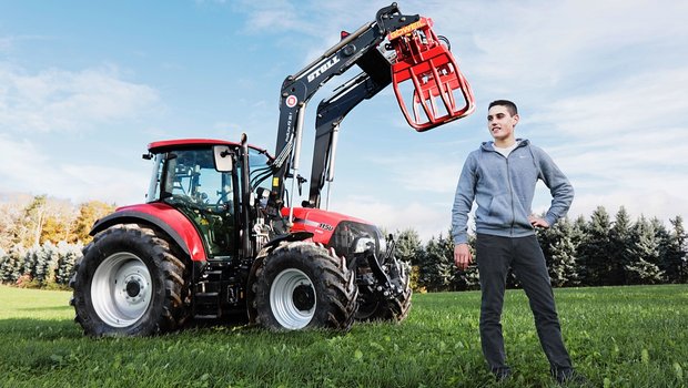 Der Case IH Farmall 115 U Pro ist der TraumTraktor von Pascal Luzio aus Büttikon. Bild: Pia Neuenschwander