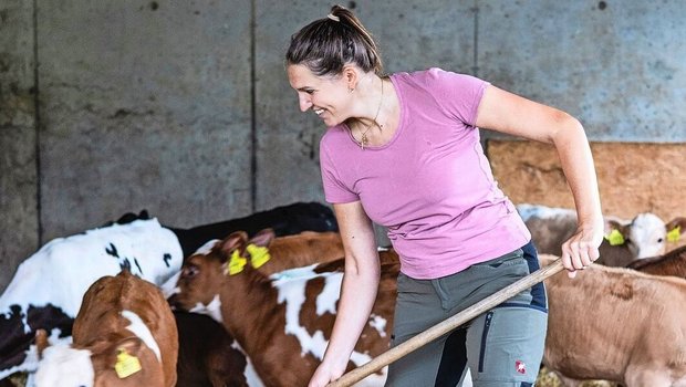 Die Mastkälber kann Anja Hodel in Zusammenarbeit mit der UFA an die Anicom liefern.